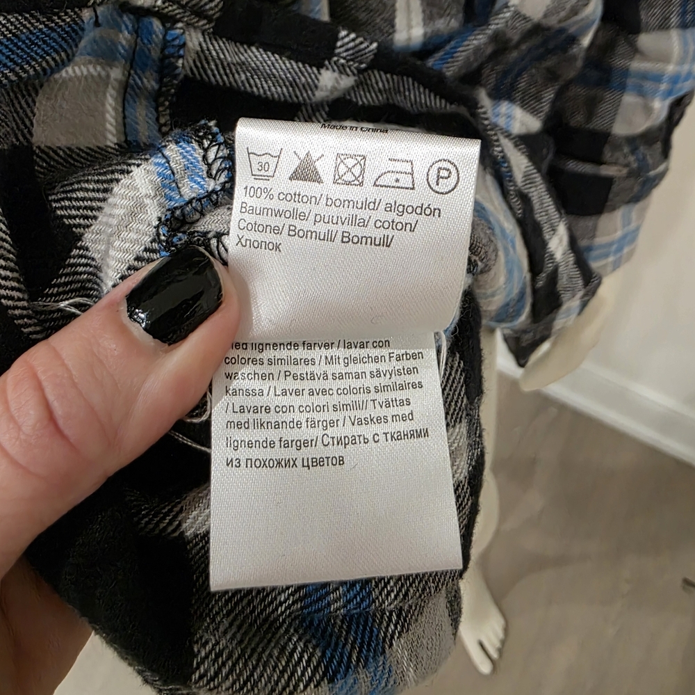 ICHI Flannel Plaid Shirt Dress XS - Picture 15 of 15